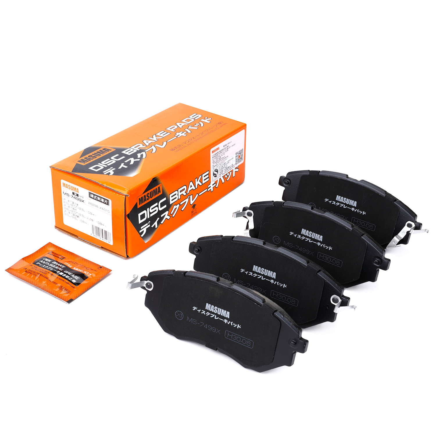ADS74232 MASUMA Auto Chassis Parts Ceramic Disc Brake Pads for Subaru 26296AJ000 ASV40L