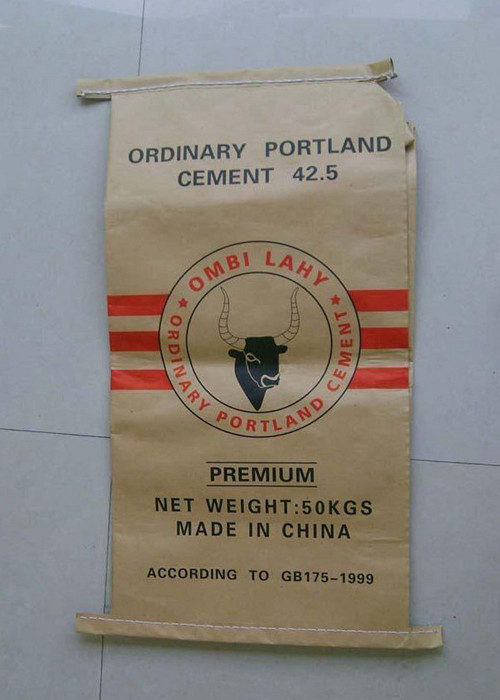 Moisture Proof Multiwall Paper Bags with Offset Printing / Heat Cut