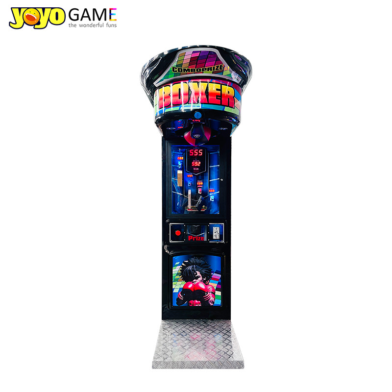 Coin Operated Electronic Sport Punch Amp Kick Boxing Arcade Game Machine Fashionable For Eye-catching Display