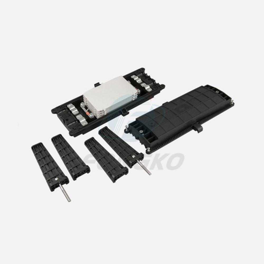New Maximum Fusion 96Cores Horizontal 3 Inlet 3 Outlet Ports Fiber Optic Splice Closure