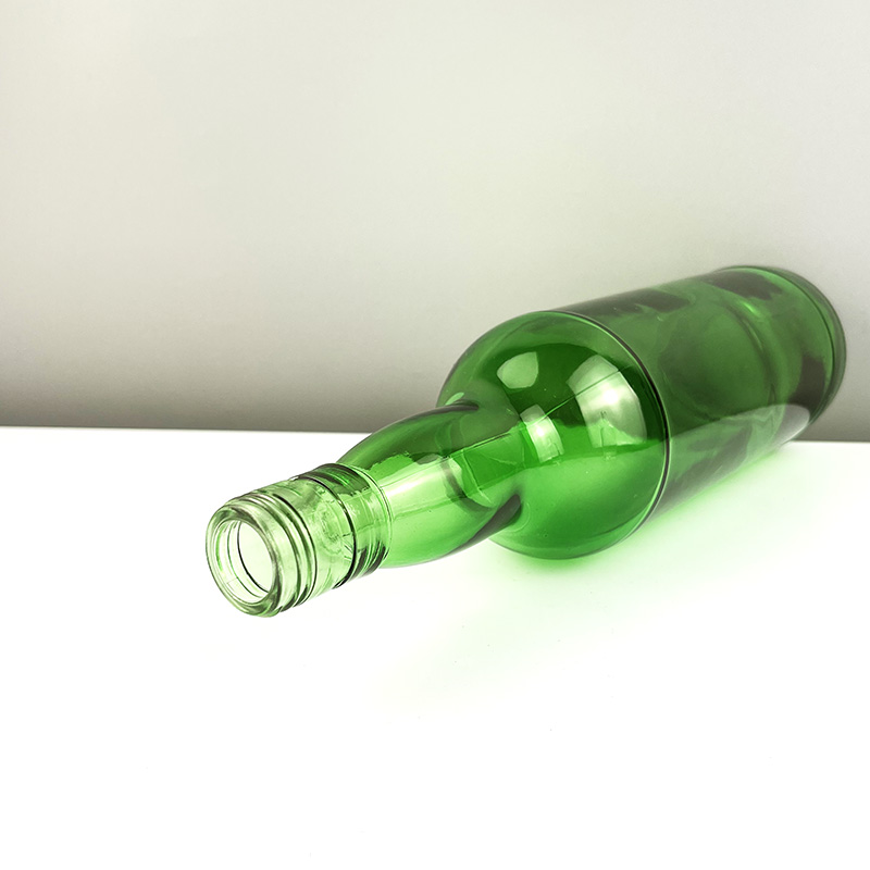 Body Material Glass 750ml Clear Round Olive Oil Bottle for Dispensing and Storage