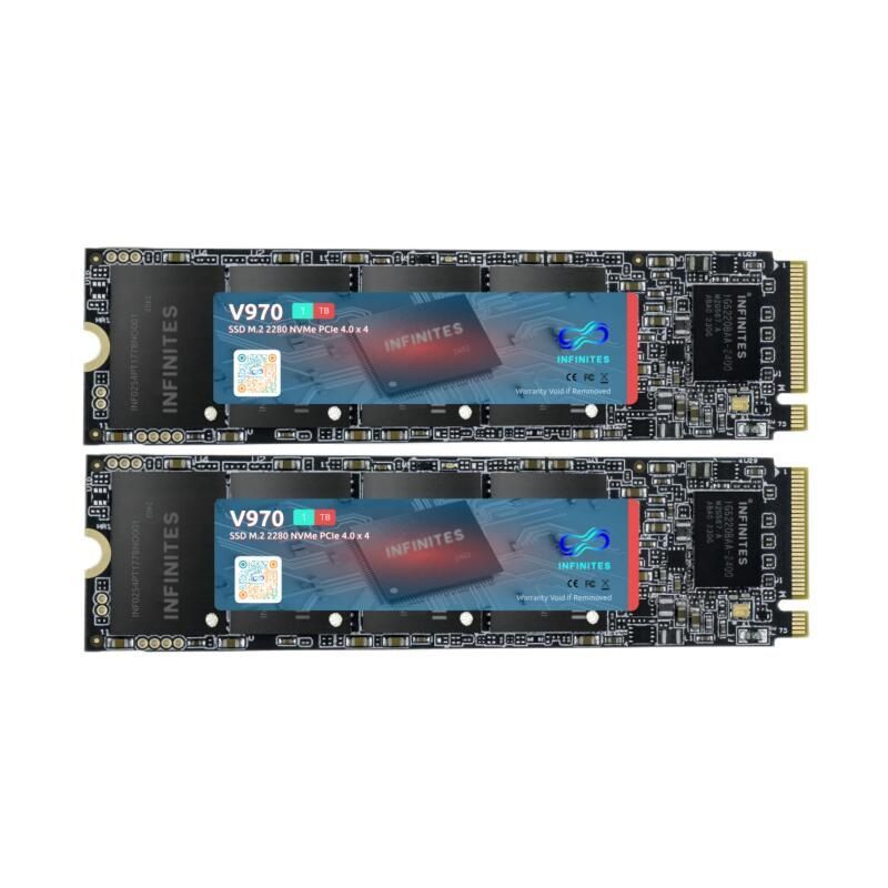 2 Tb High-Capacity Nvme 2280 Solid State Drive (SSD) M. 2 SATA Pcle4.0 X 4 Speeds R/W 7455MB/S ~ 6847MB/S