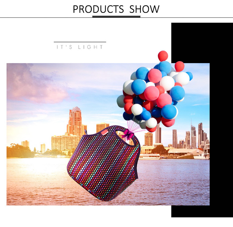 Lightweight Neoprene Fabric Bento Cooler Lunch Bag