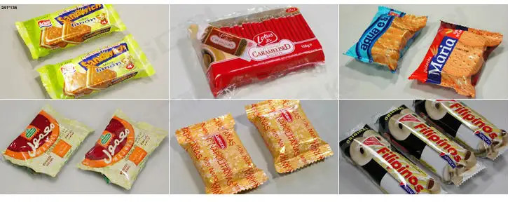 Foods Bread Horizontal Flow Pack Machine Servo Motor Horizontal Pillow Packing Machine
