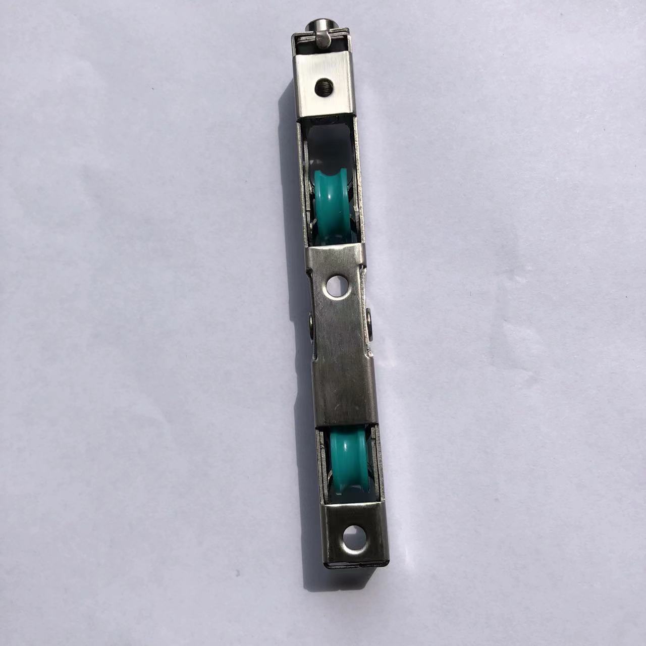 15*17*140mm Double Roller Stainless Steel Sliding Door Wheel for Office Building Villa