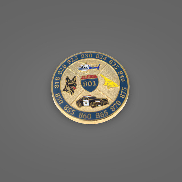Gold Souvenir Custom Made Commemorative Coins Round Collecting Challenge Coins