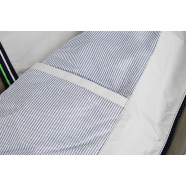 Men's Lightweight Ripstop Shell Jacket with Adjustable Bungee Drawcord Hem and Partial Striped Inner Lining