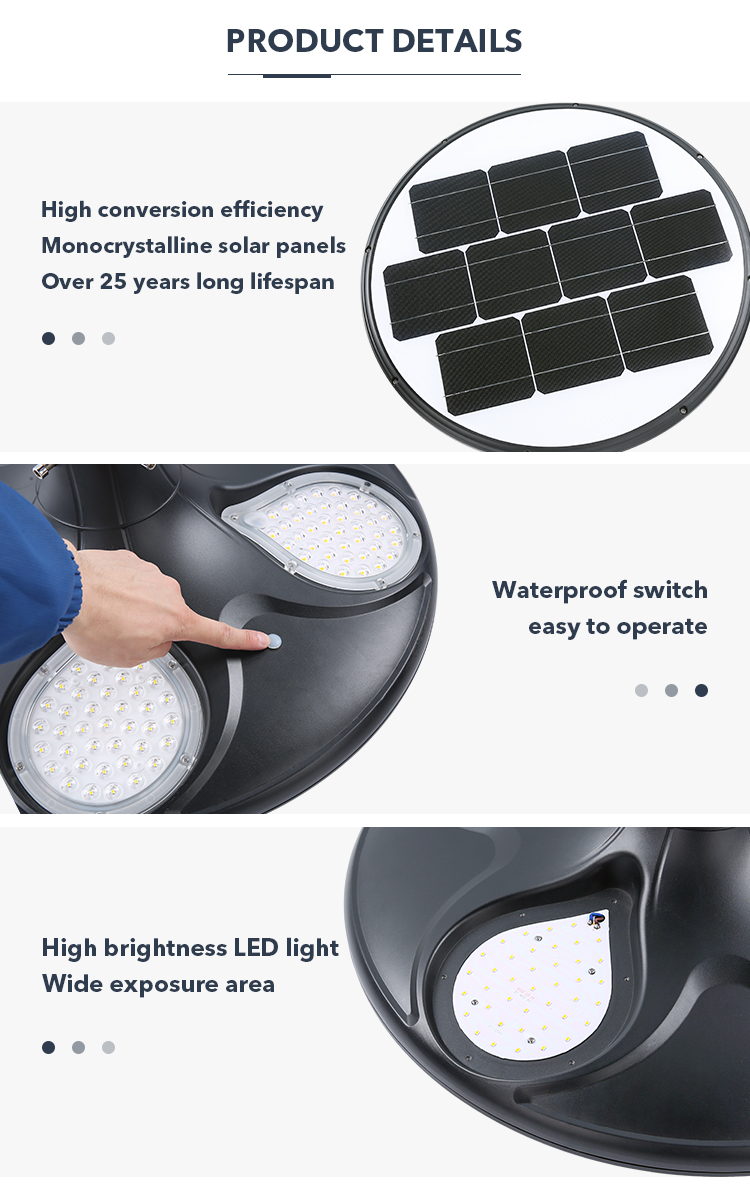 OEM ODM Fast Charging Outdoor Garden Solar Light For Street Landscape Multipurpose