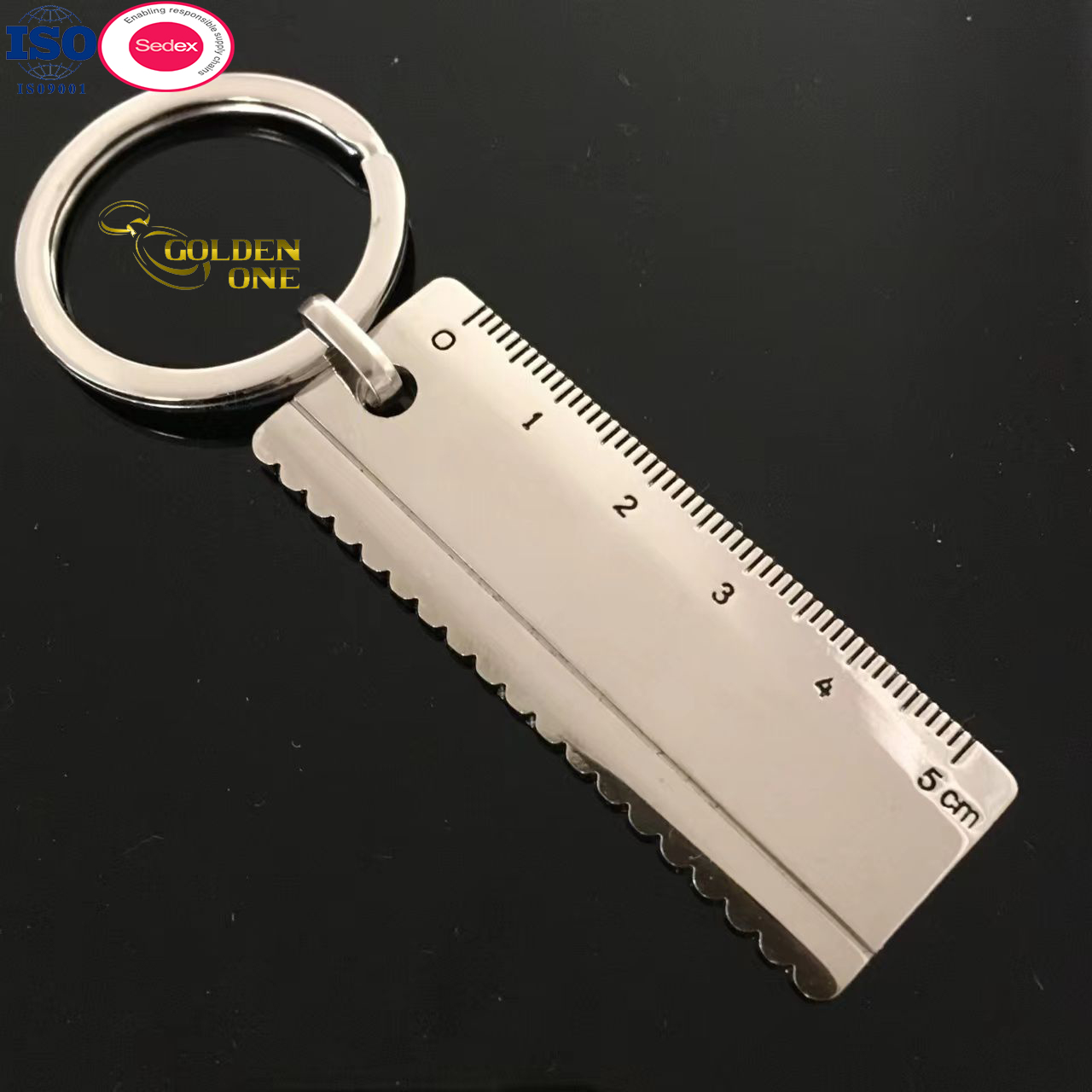 Hot Sale Personalize Promotion Gift Five Pointed Star Shaped Metal Keychain Star Two-piece Combination Keychain