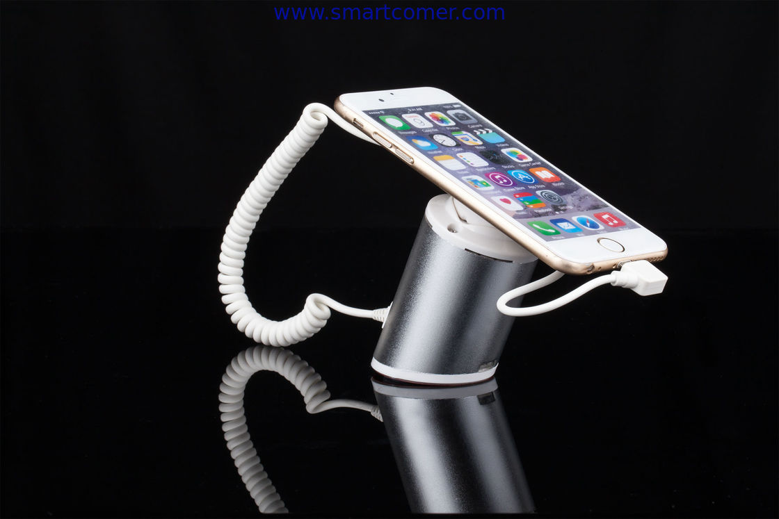 COMER anti-theft cable locking devices cellular telephone alarm security floor display bracketing for stores