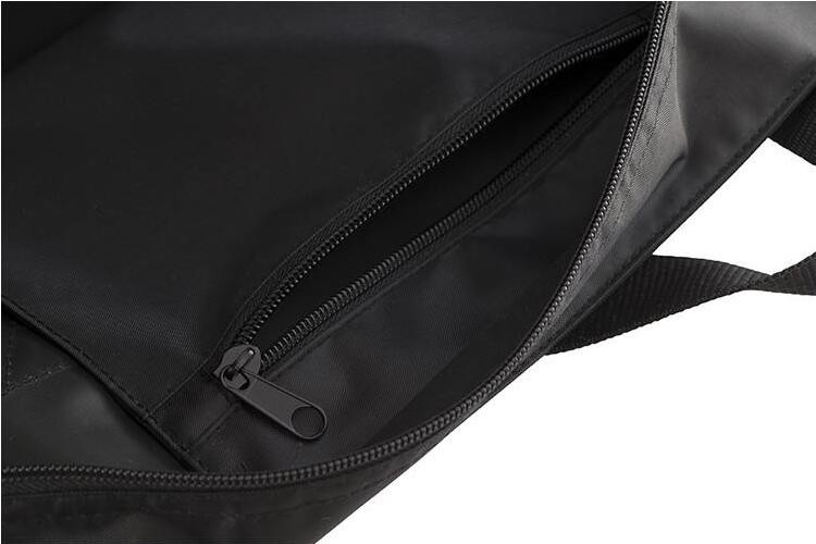 High quality black nylon handbags tote bag classic handmade nylon travel tote hand bag for man and woman