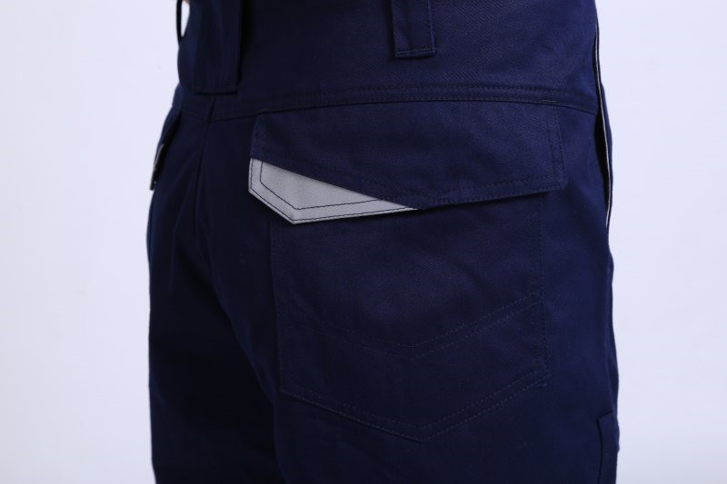 280gsm Light Weight Flame Resistant Arc Protection Trousers with reflective strips on leg