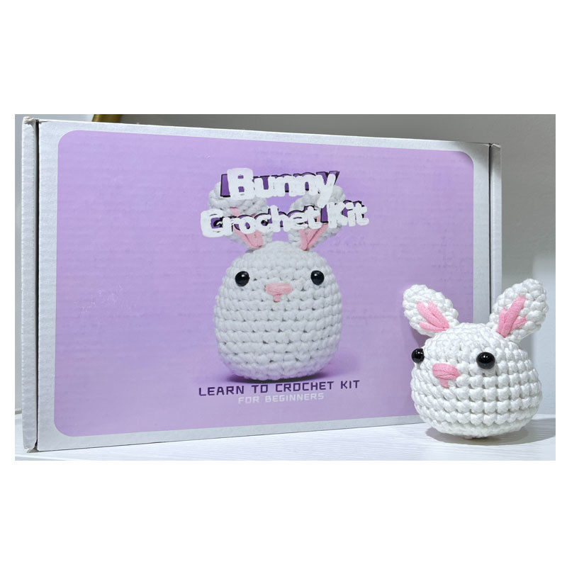 Crafts Knitting Tool Kit Fun Milk Cotton Wool Cute Rabbit Crochet Kit