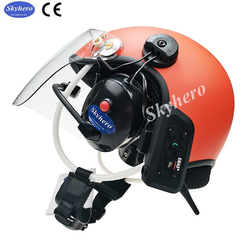 EN966 Bluetooth paramotor helmet 4 colors 4 size factory directly sale paratrike helmet ,powered hang gliding helmet