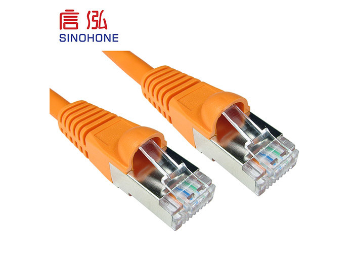 Bare Copper Bulk CAT6 Shielded Cable HDPE Insulation 250V AC 2A