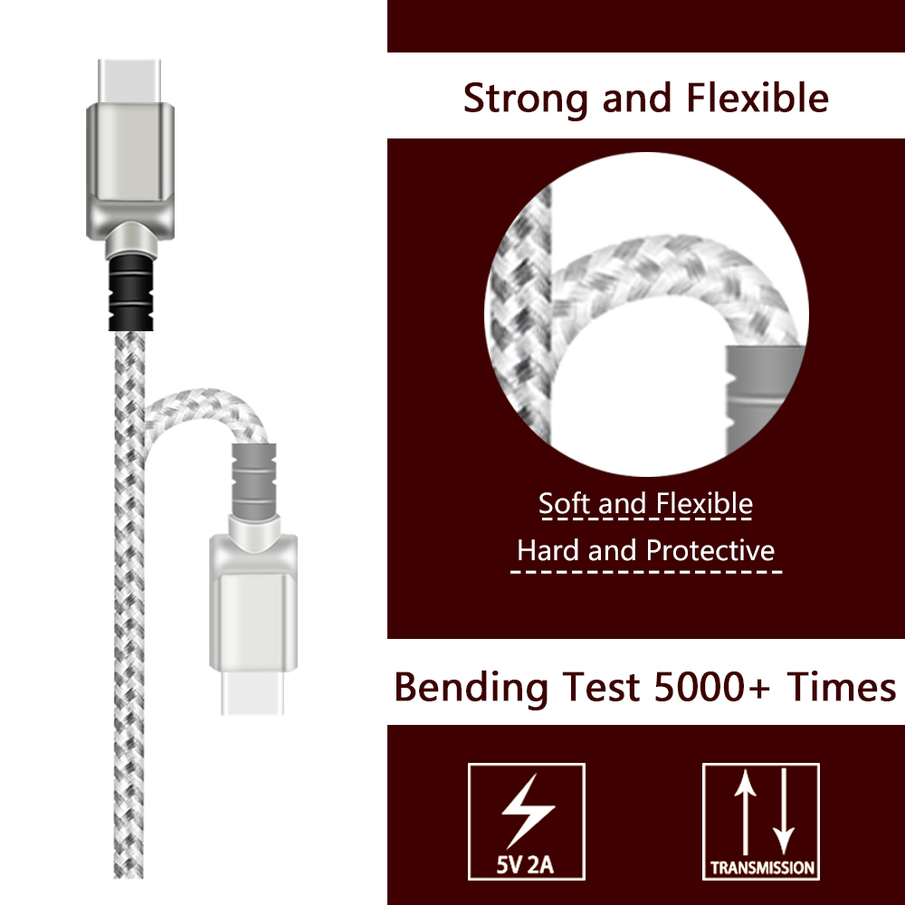 Phone Charger Type C Led Usb Sync Cable High Speed Data Transfer Fashionable