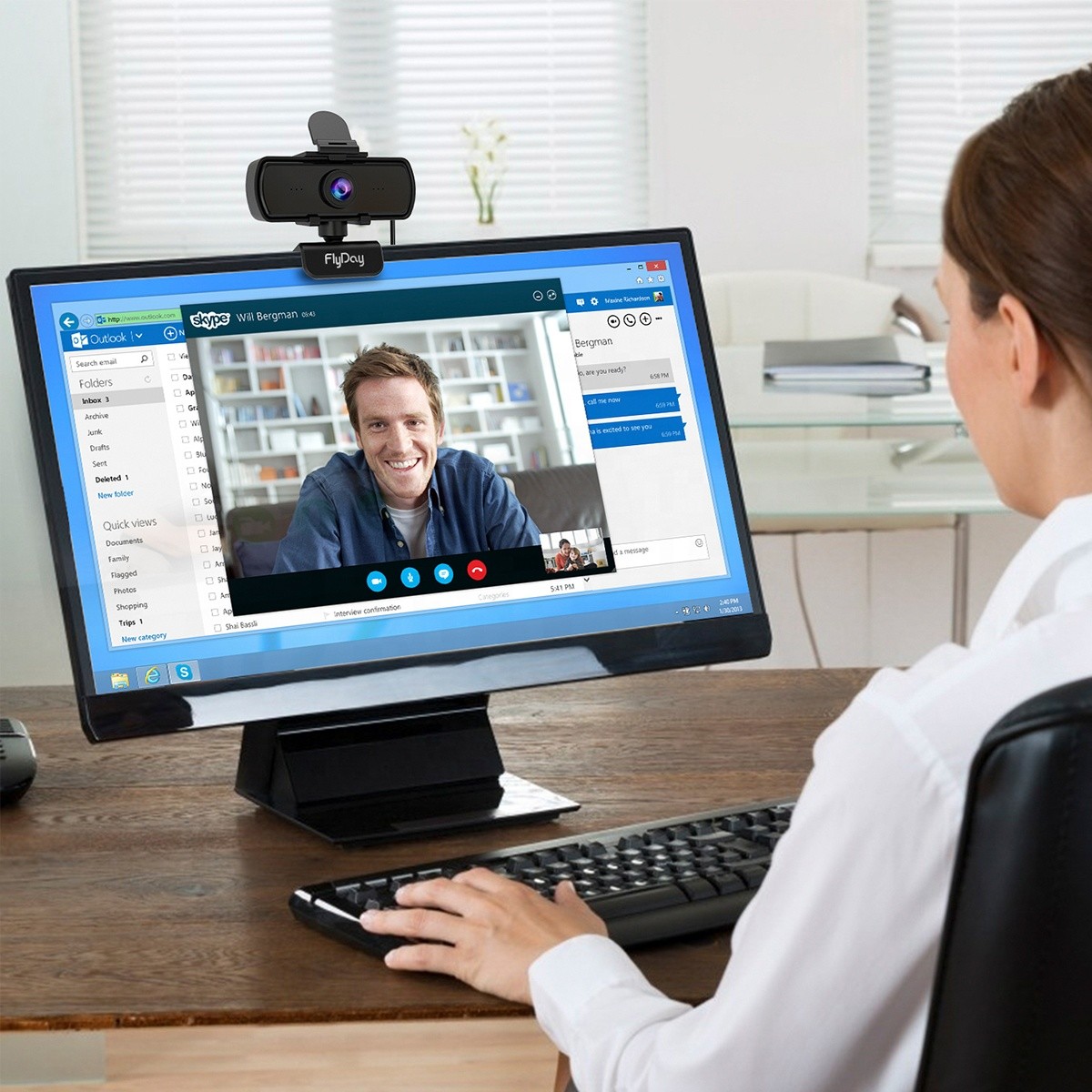 Oem Online Meeting 2 Megapixel Webcam 1440P Computer Camera CMOS Sensor