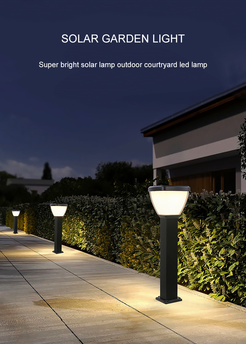 Aluminum IP54 Solar Garden Motion LED Lights 3.2V Outdoor Led