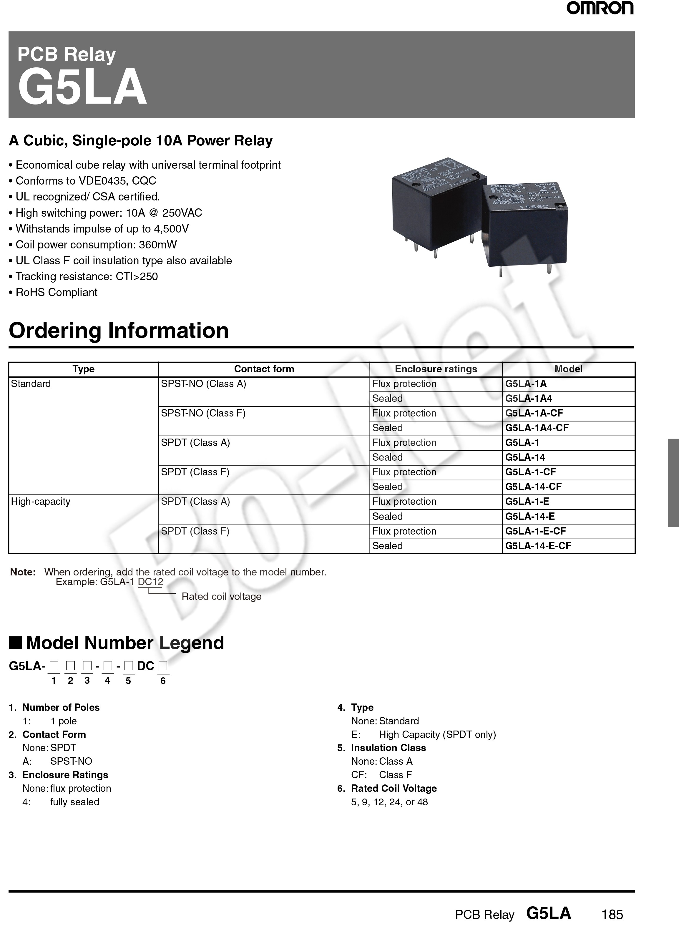 G5LA-14-12VDC Omron orignal new electromagnetic relay G5LA-14-12VDC G5LA-14-24VDC