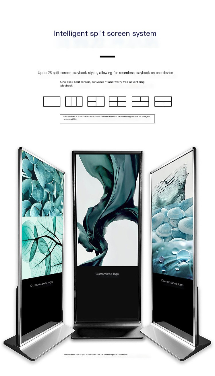 Single Double Sided Advertisement Board 55 Touch Screen Kiosk 1920 X 1080