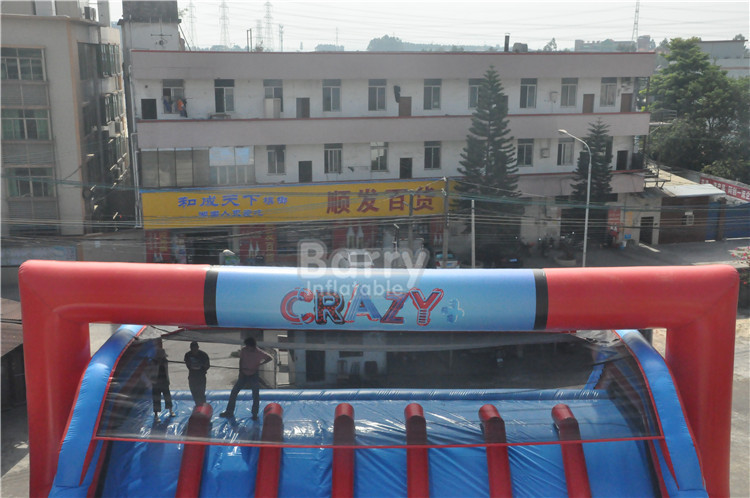 OEM Customized Lets Go Starting Line Insane Red Inflatable 5K Obstacle Course Games