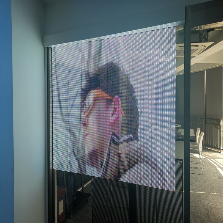 RGB Colorful LED Transparent Film Screen Indoor Flexible LED Display Screen