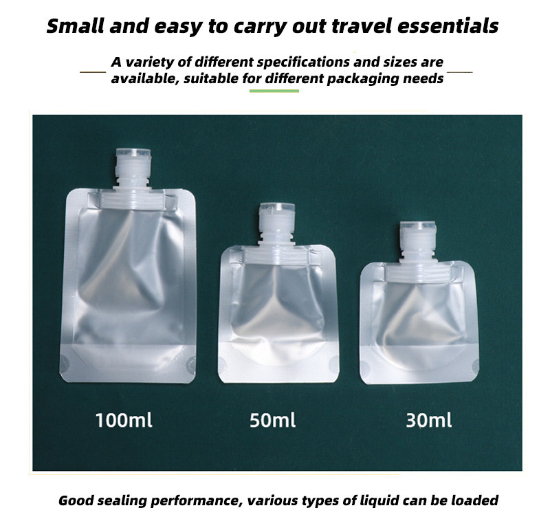 Stand Up Liquid Spout Pouch Dispensing With Convenient Versatile