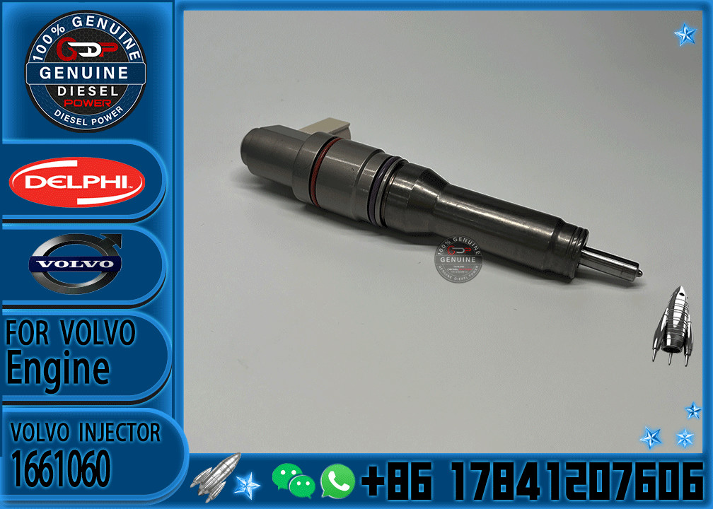 Diesel Fuel Injector common rail parts injector 1661060 1725282 1905002 BEBJ1D00001 for VOLVO