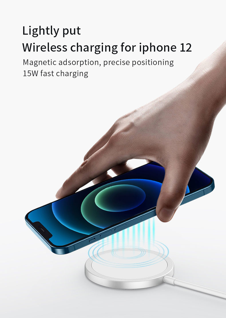 Type C Flat Magsafe Wireless Charger Charging Pad Compatible Iphone 13