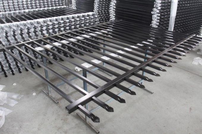 The Secura Top Tubular Powder Coated Steel Garrison Security Fencing