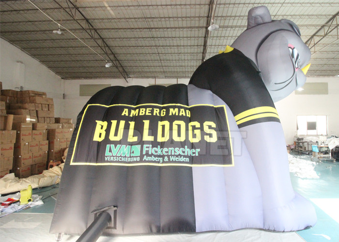 Custom Team Oxford Inflatable Football Sports Helmet & Tunnel Mascot Inflatable Bulldog Tunnel