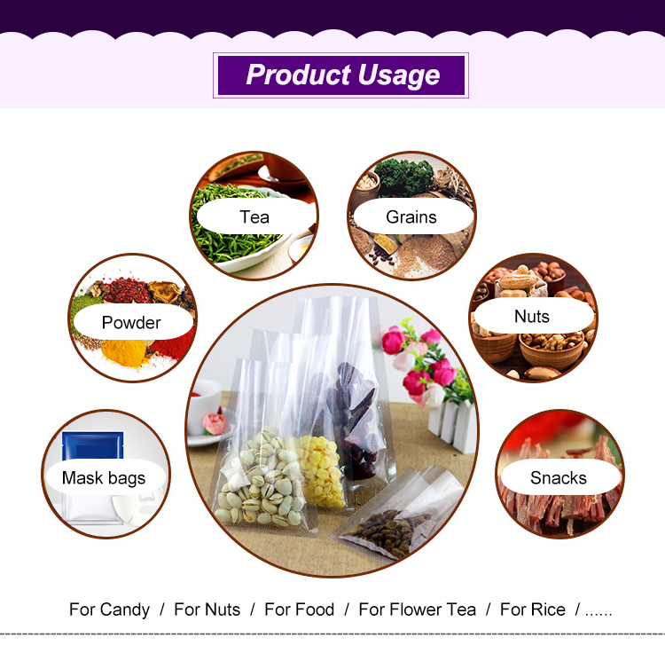 Silver Foil Three Side Seal Pouch , Food Grade Beef Jerky Food Saver Vacuum Bags