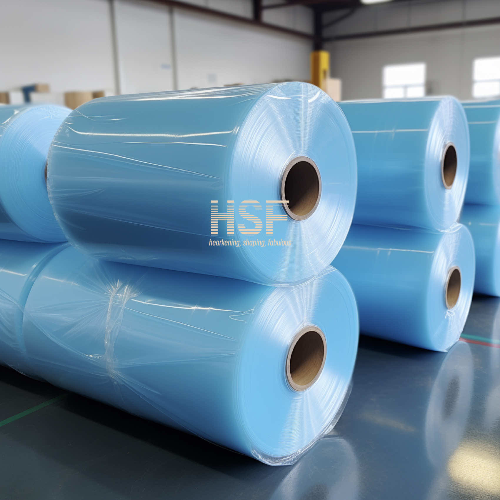 80uM Blue Oriented Polyethylene Film For Watercraft Surfaces