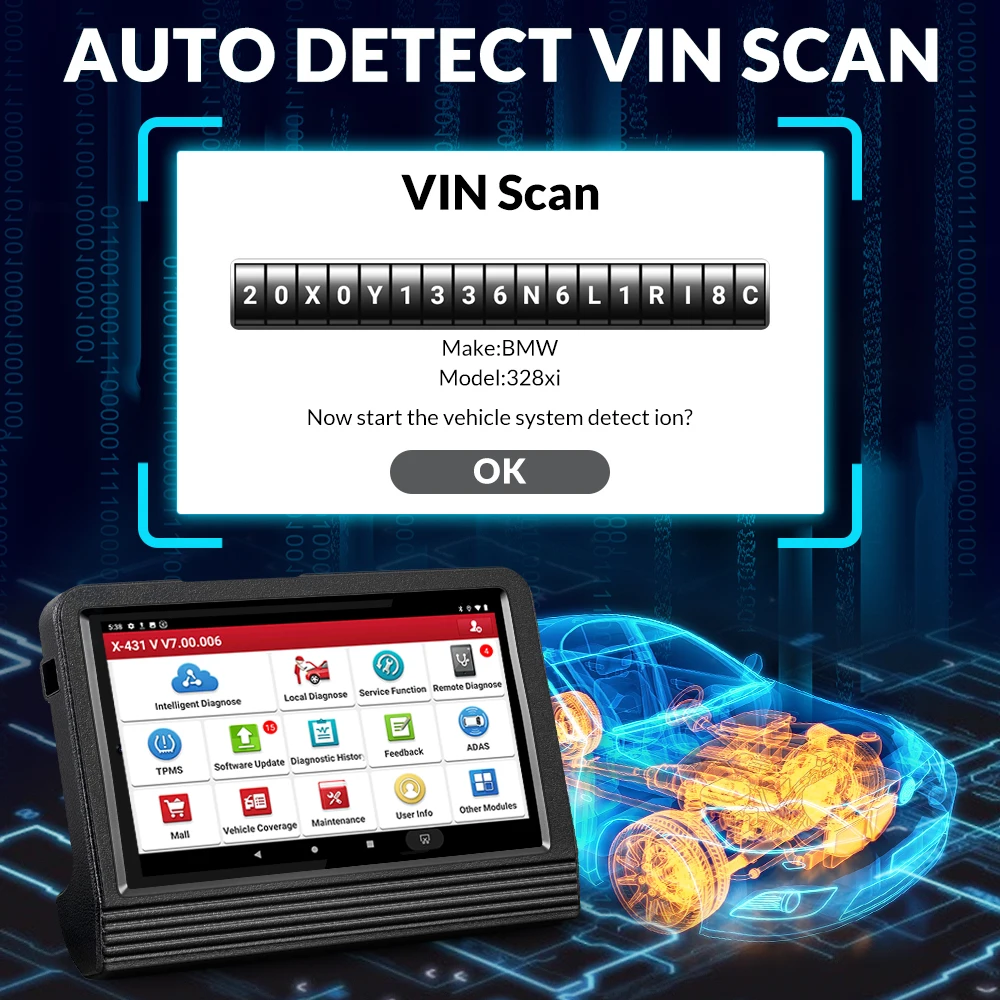 2024 Elite X431 V V4.0 Car Full System Diagnostic Tools Auto OBD OBD2 Scanner ECU Coding 37+ Reset Active Test Free Ship