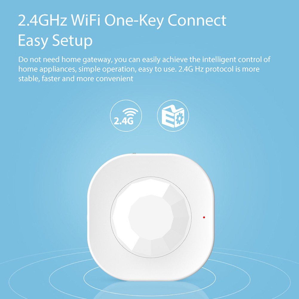 IFTTT Smart Home PIR Wireless Infrared Motion Detector Security Tuya APP Burglar Alarm Sensor