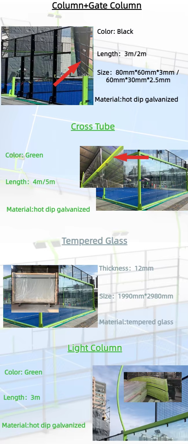 Padel Sports Padel Court Outdoor Equipment Panoramic Platform Tennis Court