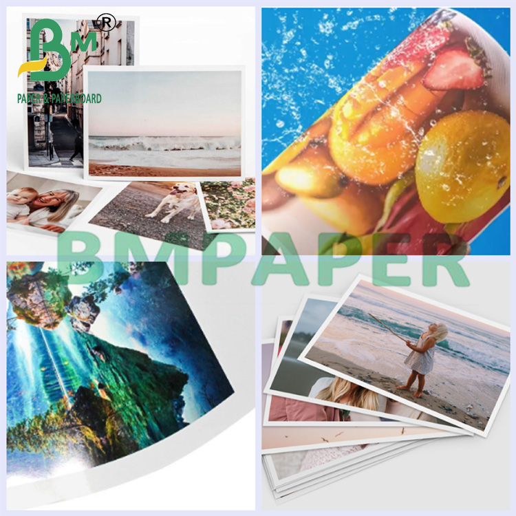 260g Fast Drying Anti Curl A4 A3 RC Satin Photo Paper For Printing
