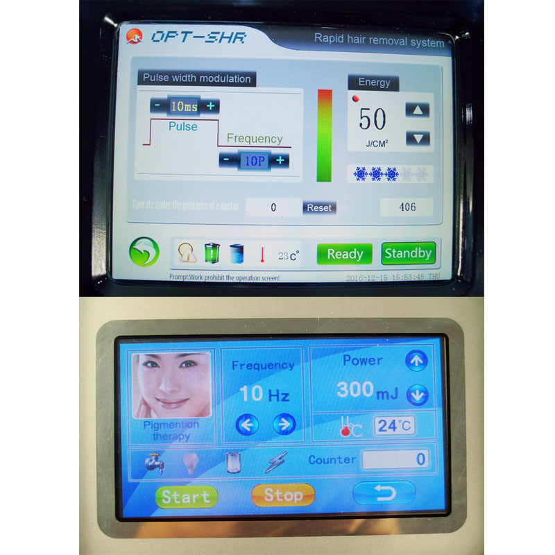 Opt Shr Ipl Hair Removal equipment Radio Frequency Facial Laser Tattoo Removal 3 In 1 Machine
