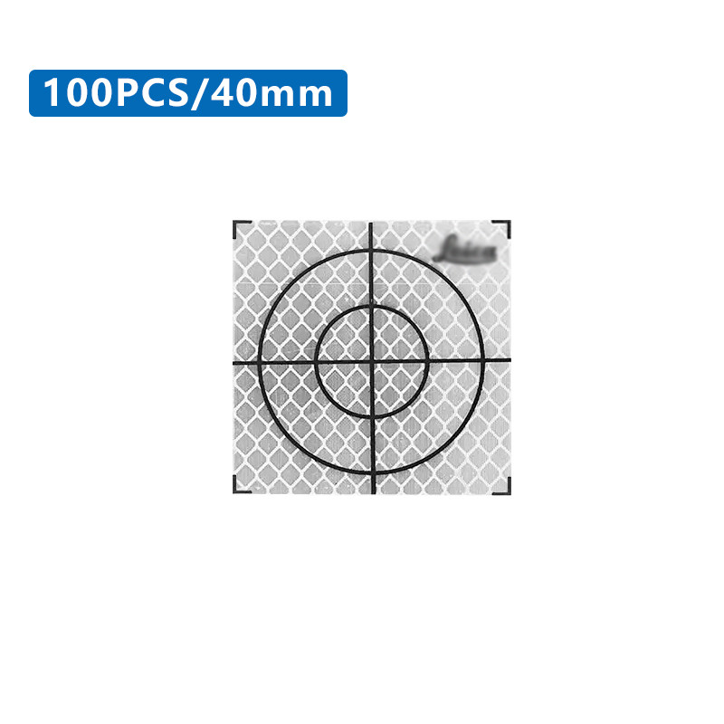 100Pcs Size 20/30/40/50/60MM Reflector Sheet For LeicCa Total Station Survey Geography White Target Sheet Reflective Sticker