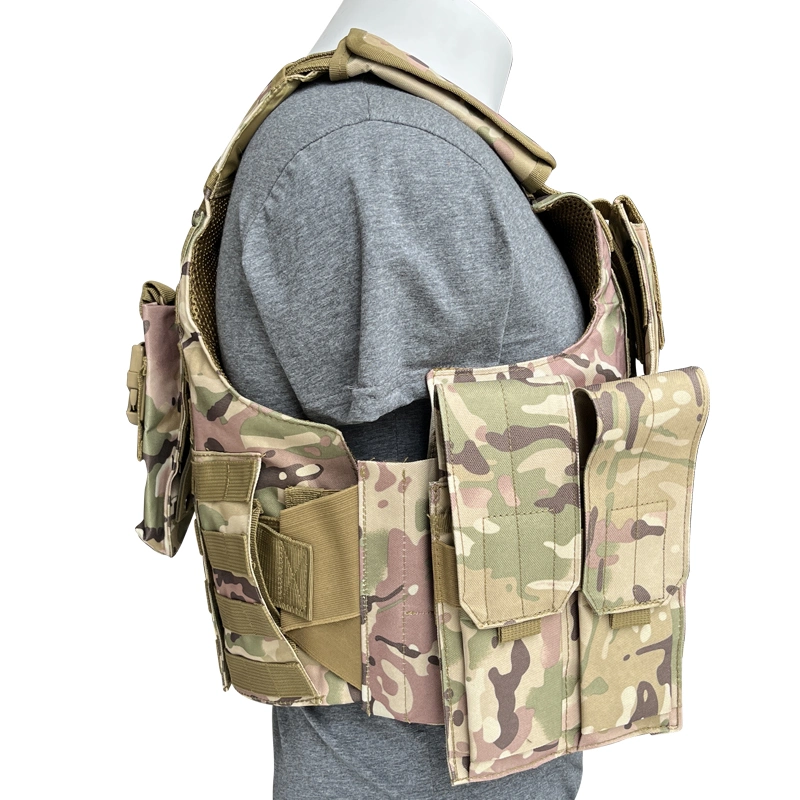 Camouflage Safety Bulletproof Vest with Molle System