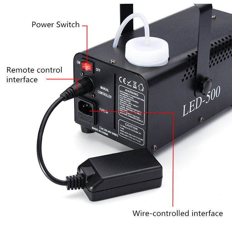 Stage Effect Fog Smoke Machine For Party 500w Low Fog Machine Atmosphere Effect