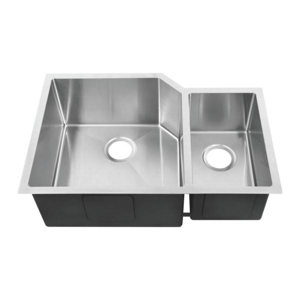 Household Double Bowl Undermount Stainless Steel Kitchen Sink No Faucet /
