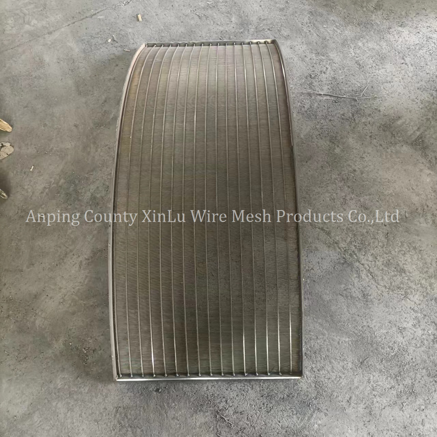 Water Treatment Curved Wedge Wire Screen Anti Corrosion SS316 Run Down Screen