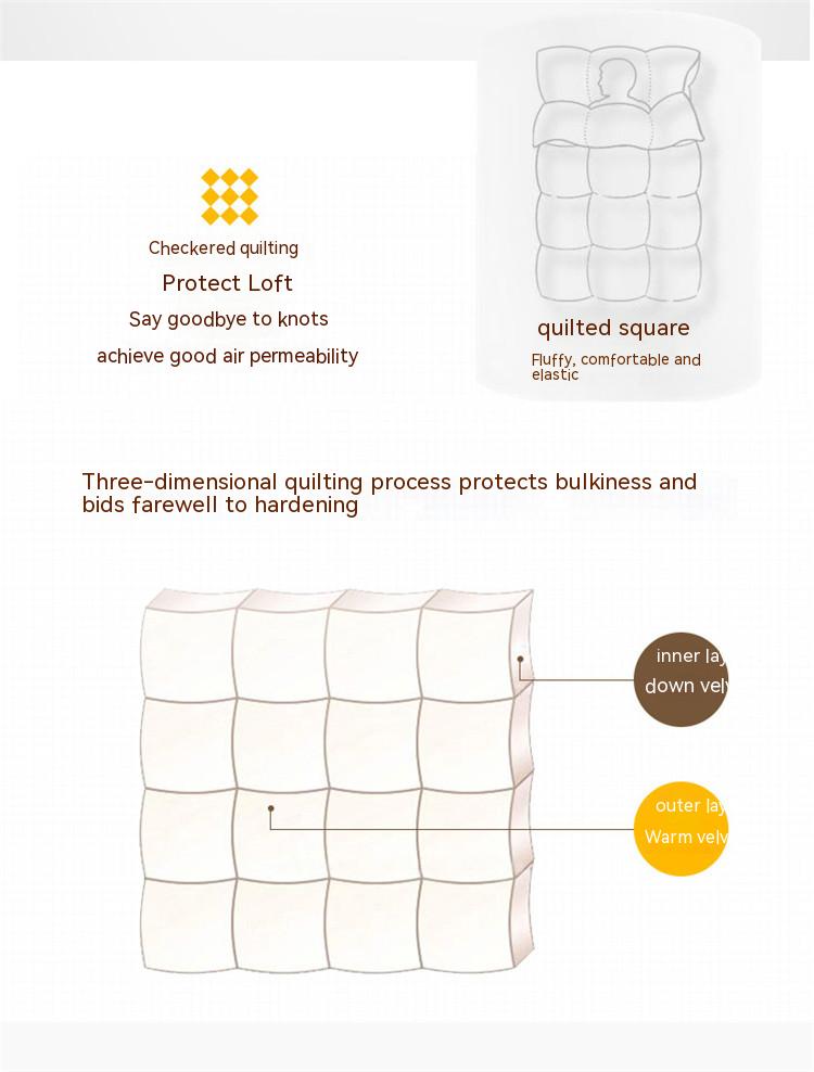 Polyester Filling Winter Quilt Thickened Warm Lamb Fleece Quilt for Soft and Cozy Sleep