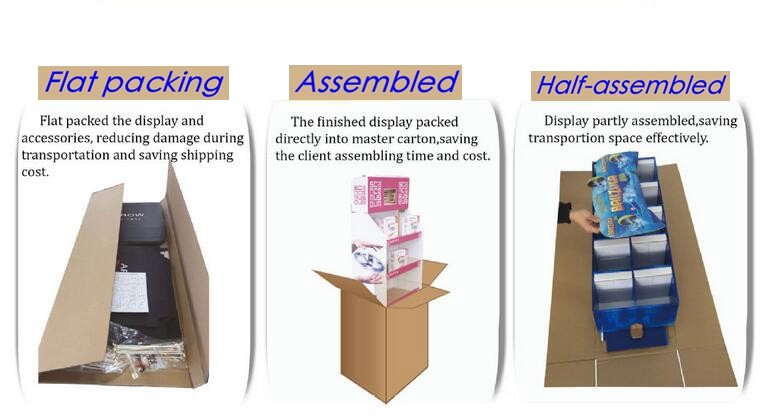 3D Poster Printed Cardboard Shelf Display Recyclable For Green Led Lights
