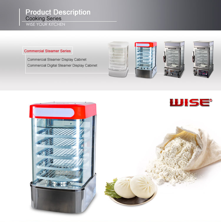 U-Shaped Electric Bun Steamer with Mechanical Temperature Control Board