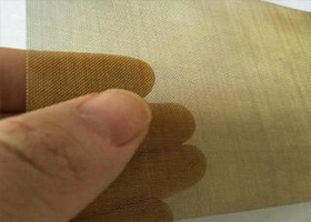 Heavy Duty Brass Mesh Cloth / Brass Hardware Cloth For Chinaware Printing