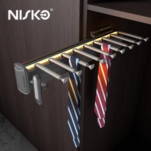 Wardrobe Ties Pull Out Rack Soft Closing Side Mounted