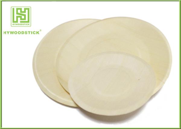 Wedding Disposable Plates Eco Friendly Tableware , Food Grade Wooden Party