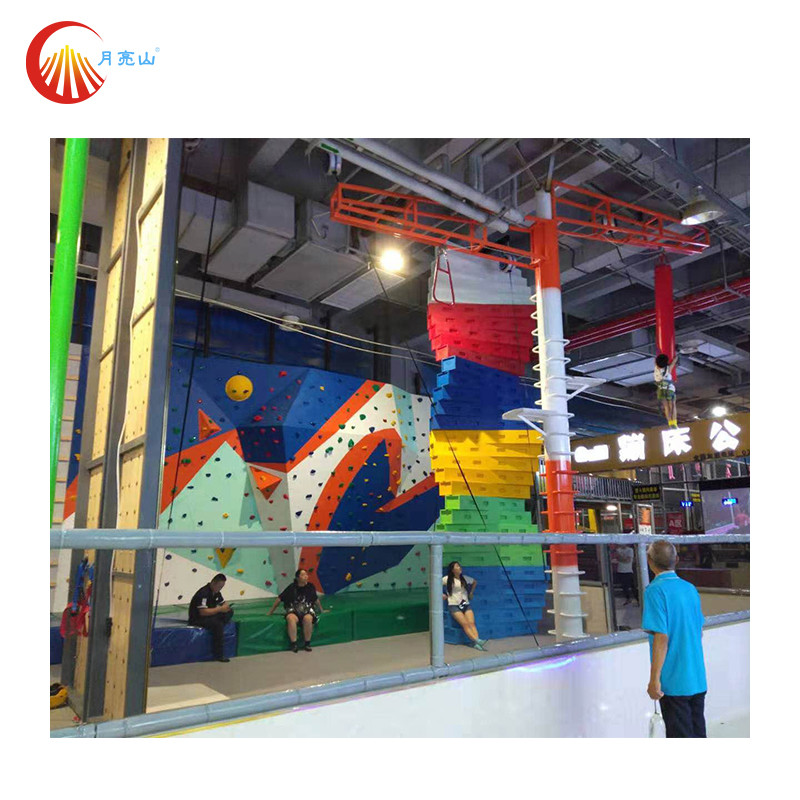 Indoor Sports Kids Climbing Wall Inflatables Obatacle Course Adventure CE ROHS